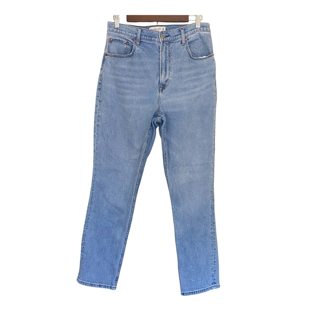 Abercrombie & Fitch Curve Love 90s Slim Straight Ultra High Rise Jeans 30